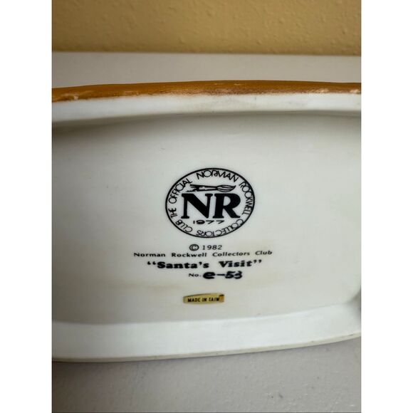 Norman Rockwell Santas Visit 1986 Limited Addition Fine Porcelain collectibles 6 - Picture 9 of 12